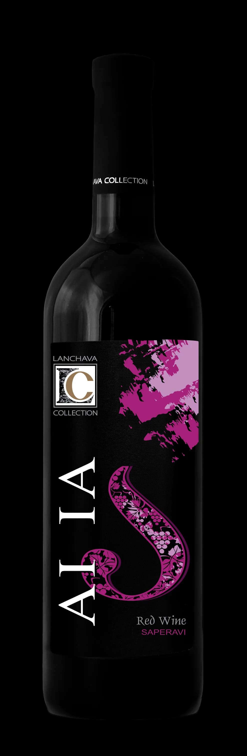 AI IA Red Saperavi Dry Georgian wine bottle