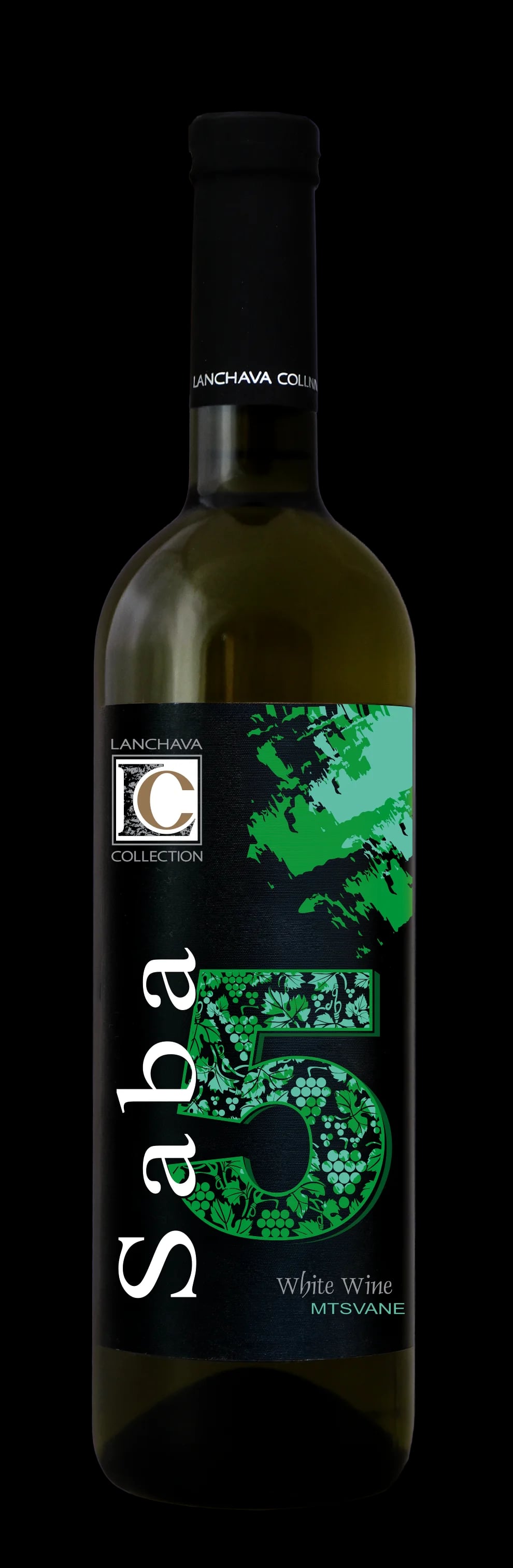 Saba Mtsvane Georgian wine bottle